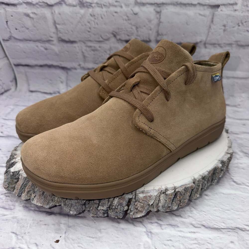 Lems Chukka Sandstone Suede Barefoot Minimalist Boots Men 11 Women 12.5 EUC